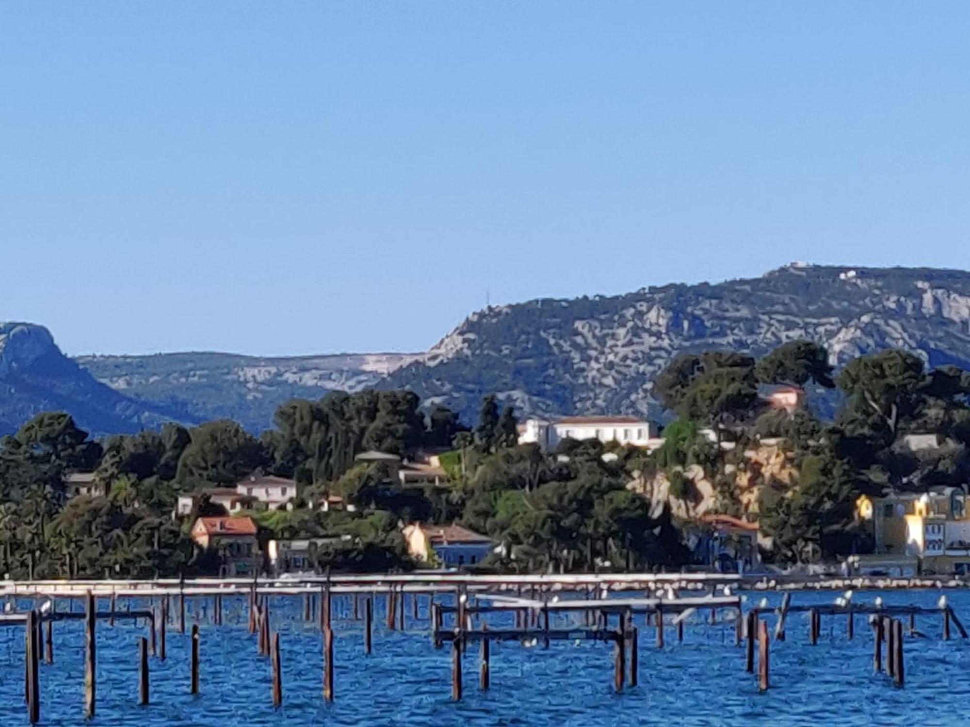 Villa-Chateau Les Terrasses - Tamaris, Plage Des Sablettes, Mer Au Bas De La Propriete La Seyne-sur-Mer Exterior foto